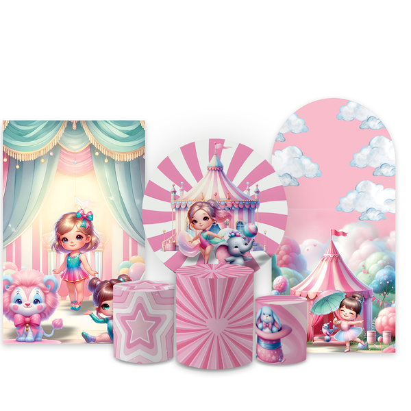 Kit Capa Painel Completo Decoração Festa Tema Circo