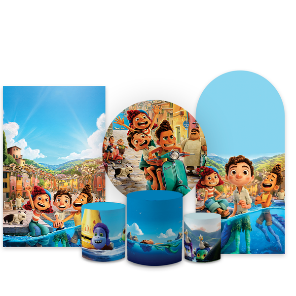 Kit Capa Painel Completo Decoração Festa Tema Luca