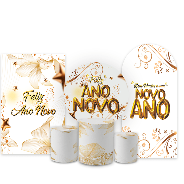 Kit Capa Painel Completo Decoração Ano Novo