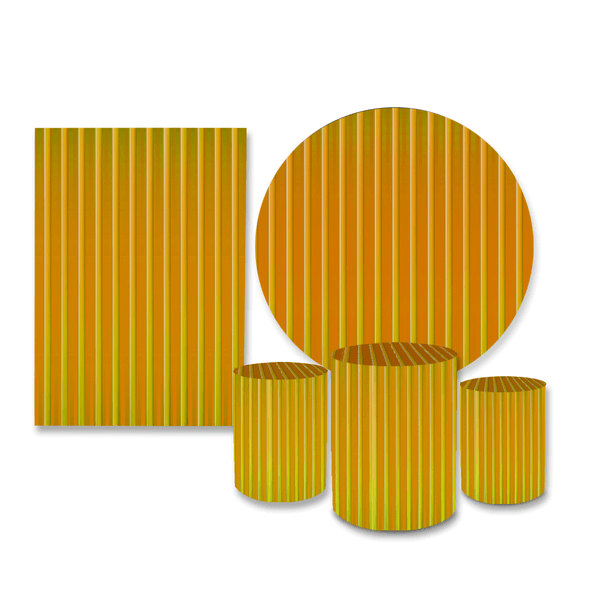 Kit Casadinho Ripado Amarelo