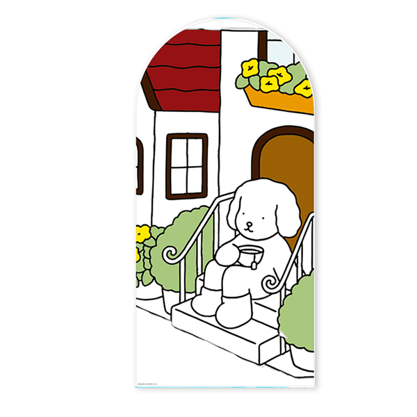 Painel Romano Veste Fácil Decoração de Aniversário Tema Bobbie Goods 