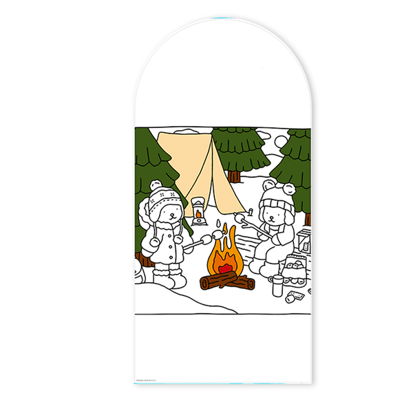 Painel Romano Veste Fácil Decoração de Aniversário Tema Bobbie Goods