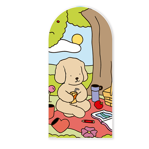Painel Romano Veste Fácil Decoração de Aniversário Tema Bobbie Goods