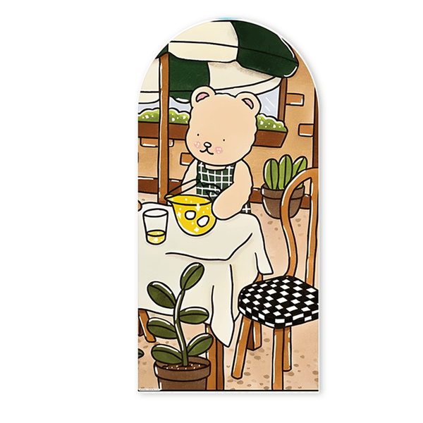 Painel Romano Veste Fácil Decoração de Aniversário Tema Bobbie Goods
