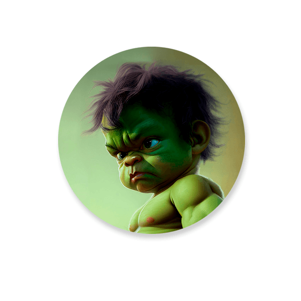 Capa Painel Redondo Hulk Baby