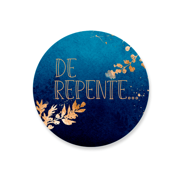 Capa Painel Redondo De Repente Azul