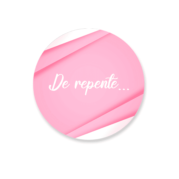 Capa Painel Redondo De Repente Rosa