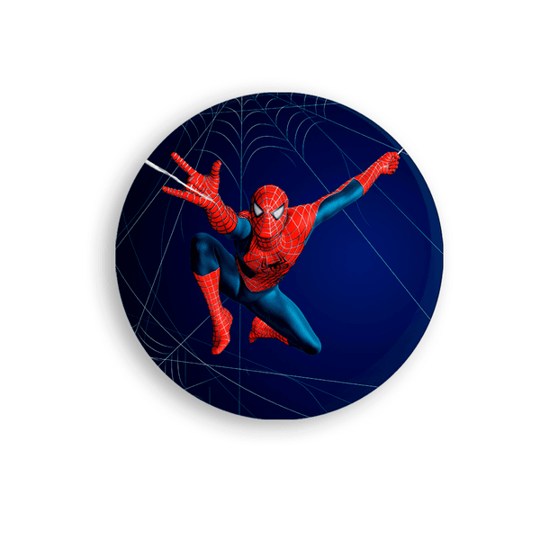 Capa Painel Redondo Homem Aranha Azul