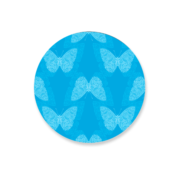 Capa Painel Redondo Borboleta Azul
