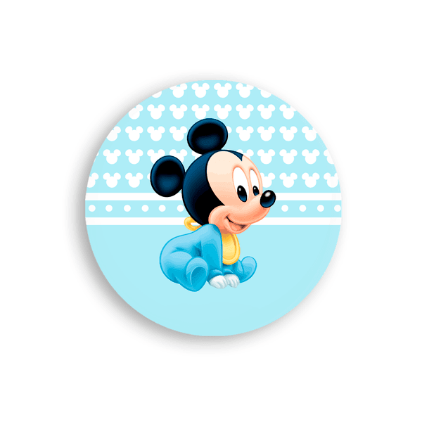 Capa Painel Redondo Mickey Baby
