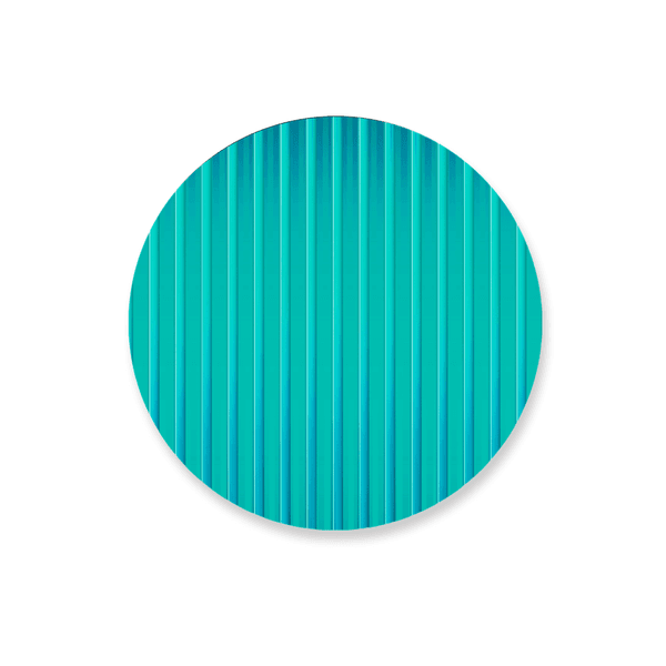 Capa Painel Redondo Ripado Verde Água