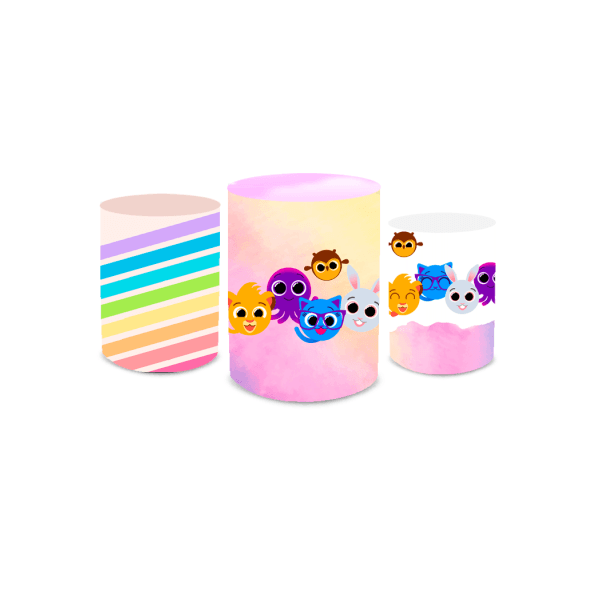 Kit Trio De Cilindros Bolofofo Colorido