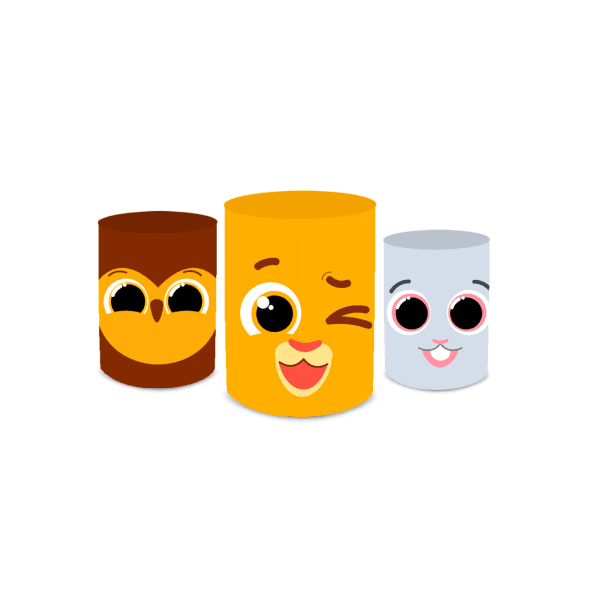 Kit Trio De Cilindros Bolofofo Amarelo