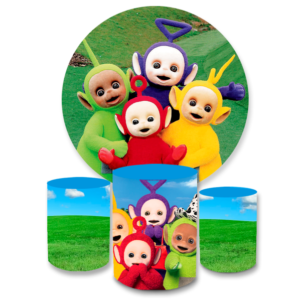 Kit Capa Painel + Trio Cilindros Teletubbies