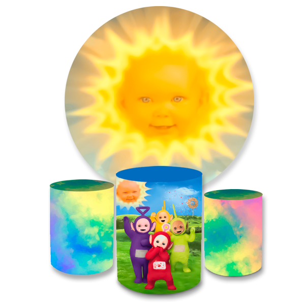 Kit Capa Painel + Trio Cilindros Teletubbies 02