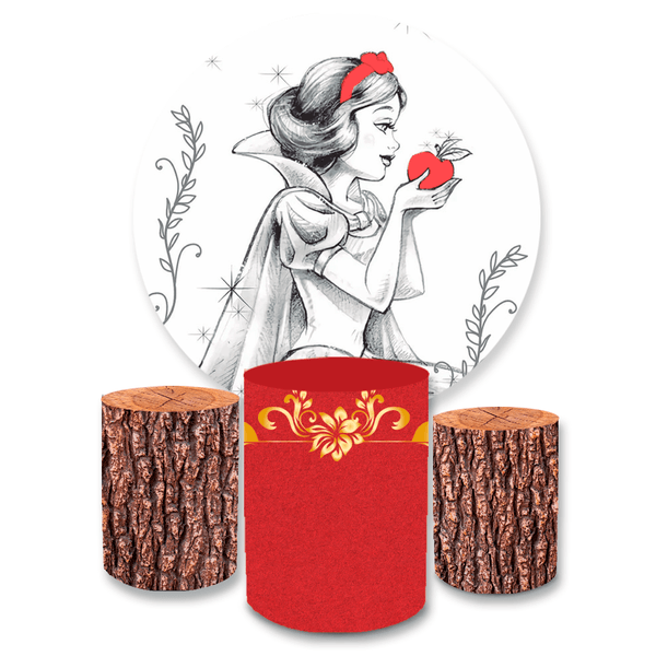 Kit Capa Painel + Trio Cilindros Branca De Neve Preto e Branco