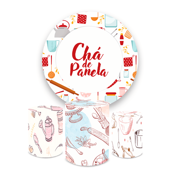 Kit Capa Painel + Trio Cilindros Chá De Panelas 08
