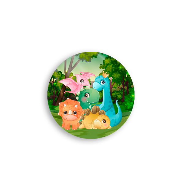 Capa Painel Redondo Dino Baby Novo