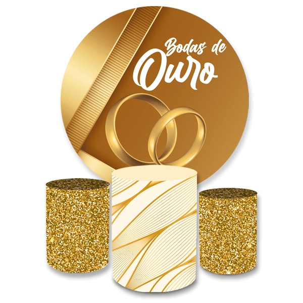 Kit Capa Painel + Trio Cilindros Bodas De Ouro