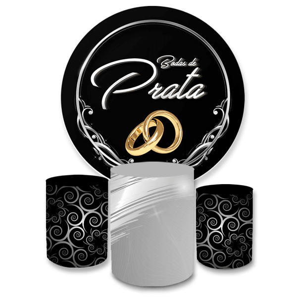 Kit Capa Painel + Trio Cilindros Bodas De Prata