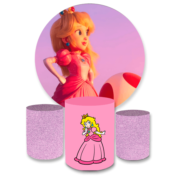 Kit Capa Painel + Trio Cilindros Princesa Peach 02