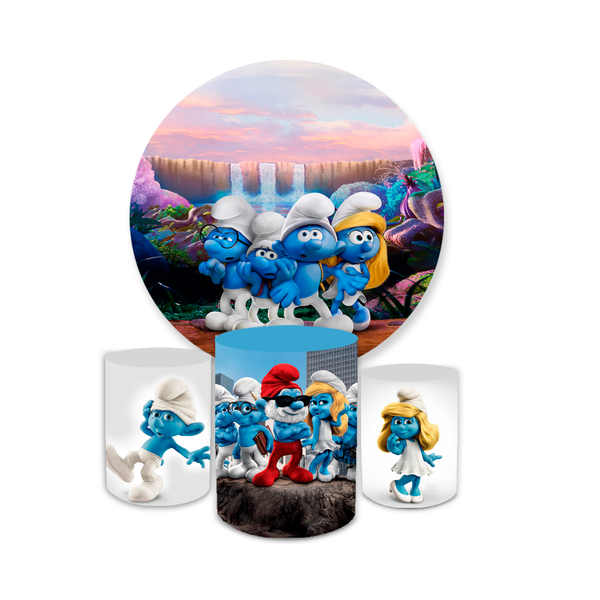 Kit Capa Painel + Trio Cilindros Smurf