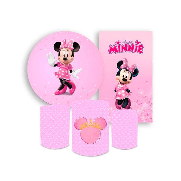 Kit Casadinho Minnie Rosa Gliter