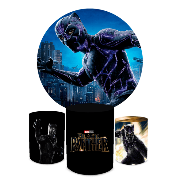 Kit Capa Painel + Trio Cilindros Pantera Negra