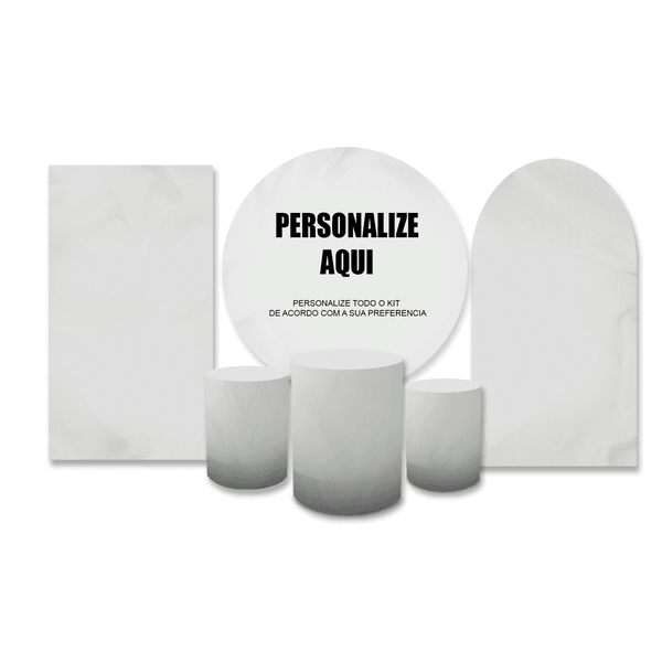 Kit Capa Painel + Trio Cilindros Personalizado Casadinho Romano