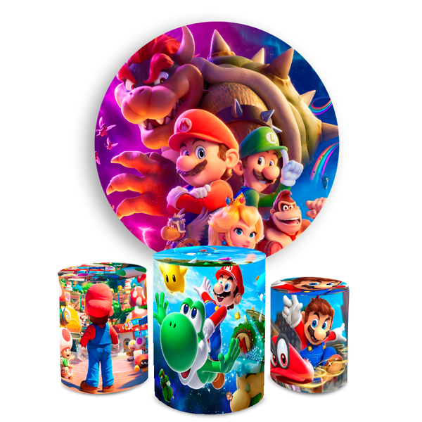Kit Capa Painel + Trio Cilindros Super Mário Bross