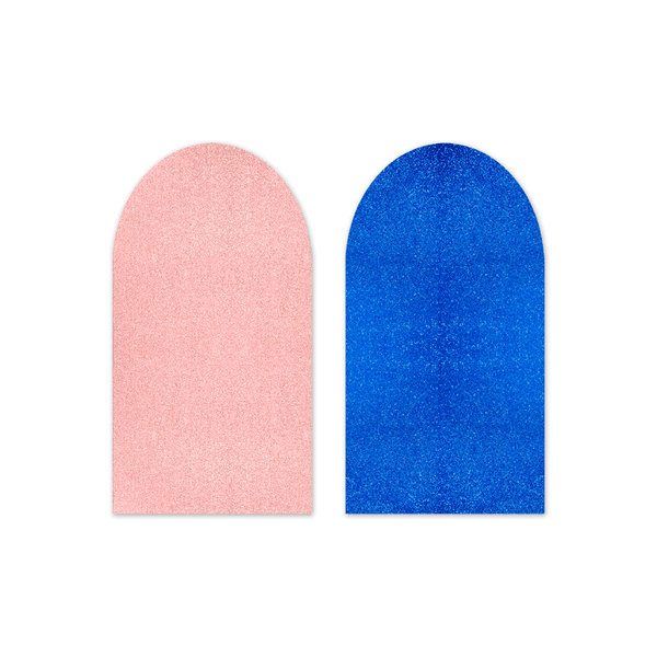 Capa Painel Romano Dupla Face Glitter Salmão e Azul
