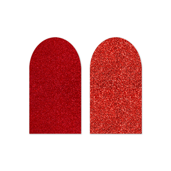Capa Painel Romano Dupla Face Glitter Vermelho e Vermelho