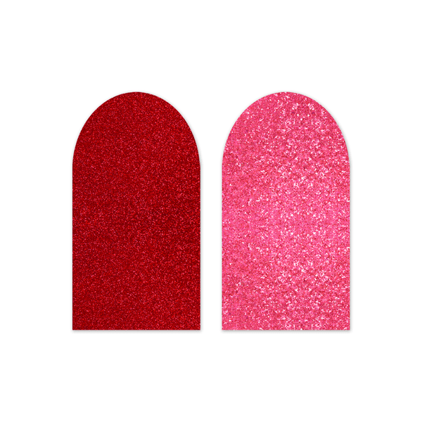 Capa Painel Romano Dupla Face Glitter Vermelho e Rosa