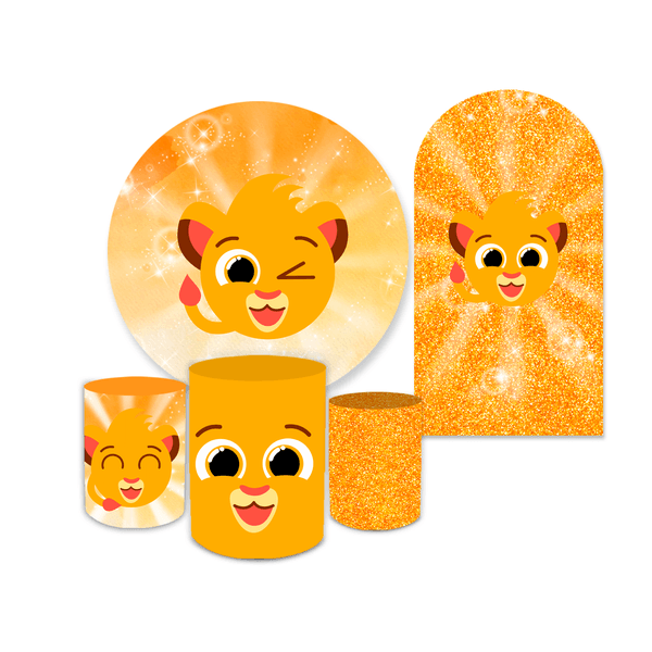 Kit Casadinho Romano + Trio Capa Cilindro Bolofofo Amarelo