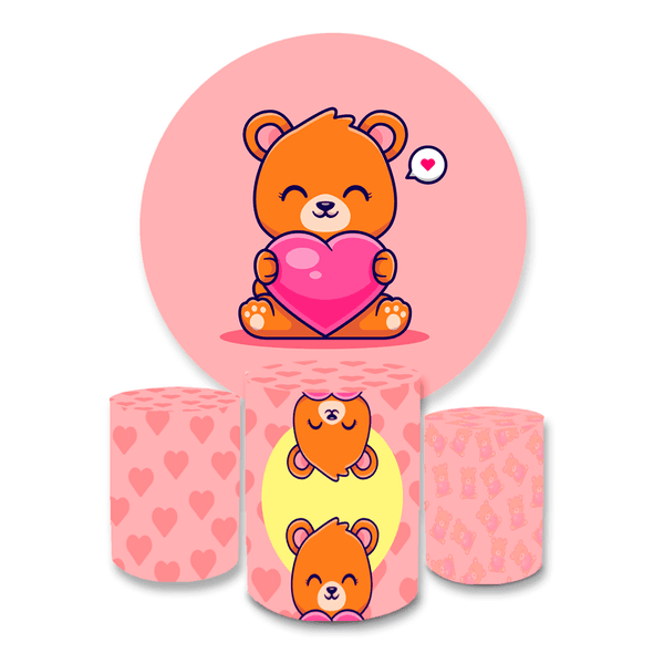 Kit Capa Painel + Trio Cilindros Ursinha Fem 01