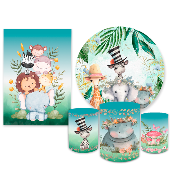 Kit Casadinho Capa Painel + Trio Capa Cilindros Safari Verde