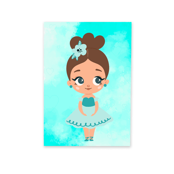 Capa Painel Retangular 1,0x2,0mts Decorativo Tema Bailarina Decoração Festa Menina