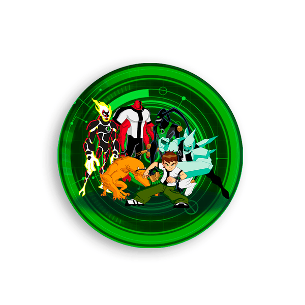 Capa Painel Redondo Decorativo Tema Ben 10 Decoração Festa Infantil Menino