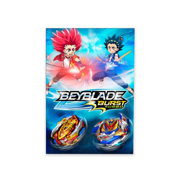 Capa Painel Retangular 1,0x2,0mts Decorativo Tema Beyblade Decoração Festa Infantil