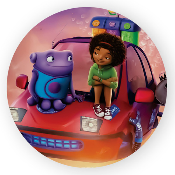 Capa Painel Redondo Decorativo Tema Cada um na sua Casa Decoração Infantil