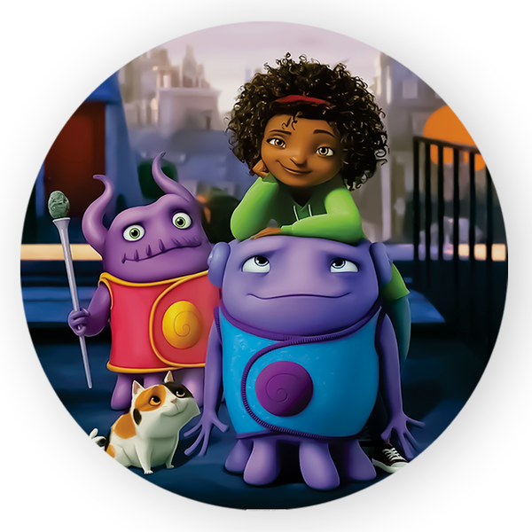 Capa Painel Redondo Decorativo Tema Cada um na sua Casa Decoração Infantil