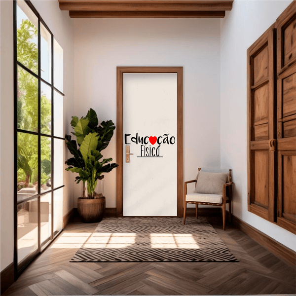 Capa De Porta Em Tecido Sublimado 2,0x0,8m C/ Elástico Decoração Tema Escola Decoração Profissões