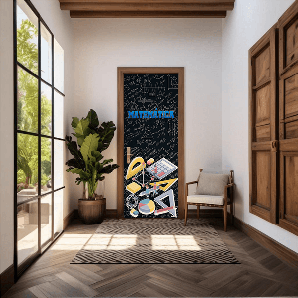 Capa De Porta Em Tecido Sublimado 2,0x0,8m C/ Elástico Decoração Tema Escola Decoração Profissões