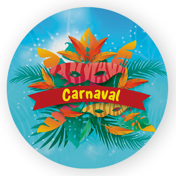 Capa Painel Redondo Decorativo Tema Carnaval Data Especial Decoração Evento