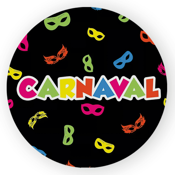Capa Painel Redondo Decorativo Tema Carnaval Data Especial Decoração Evento