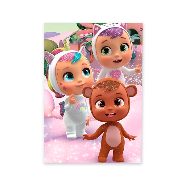 Capa Painel Retangular 1,0x2,0mts Decorativo Tema Cry Baby Decoração Festa Infantil