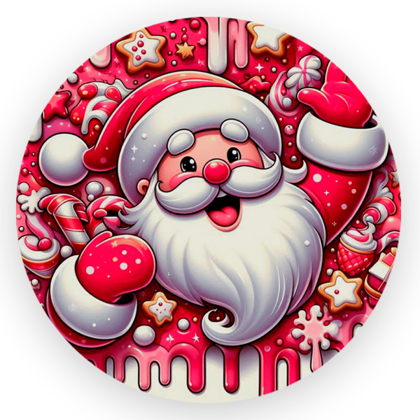 Capa Painel Redondo De Festa Sublimado Decorativo Tema Natal Data Especial Decoração