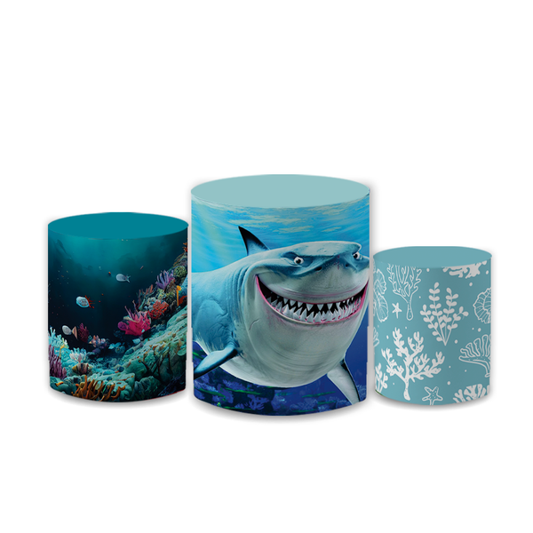 Trio Capas de Cilindros Sublimados Decorativo Tema Nemo Desenho Infantil Decoração Festa