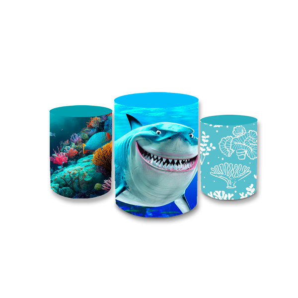 Trio Capas de Cilindros Sublimados Decorativo Tema Procurando Nemo Decoração Festa