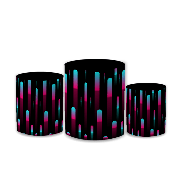 Trio Capas de Cilindros Sublimados Decorativo Tema Tik Tok Decoração Festa